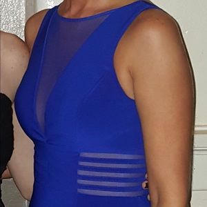 Morgan & Co. Blue formal dress size 3/4